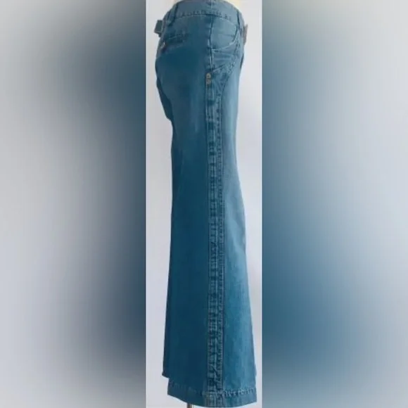 IKKS: Stylish Blue Wide-Leg Jeans - Picture 2 of 4